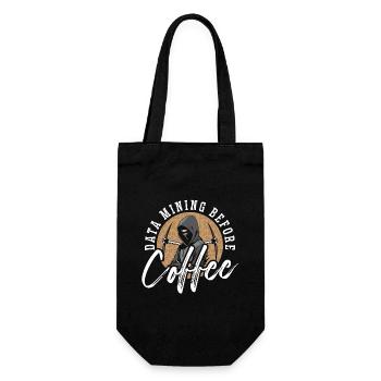 L’exploration de données avant le programmeur de café amateur de café - Sac à bouteille - noir - Devant