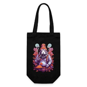 Vivid Colors Music Festival Forest Mushrooms - Gift Bag for Bottles - black - Front