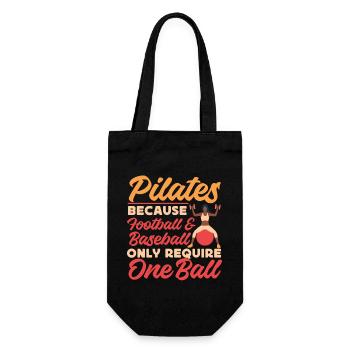 Pilates Instructor Teacher Pilates - Geschenkbeutel für Flaschen - Schwarz - Vorne