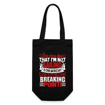 Sailing One More Day That I'm Not Sailing - Gift Bag for Bottles - black - Front