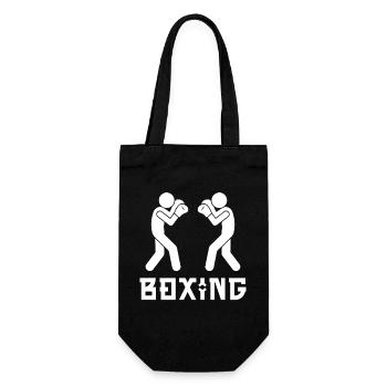 Boxing - Gift Bag for Bottles - black - Front