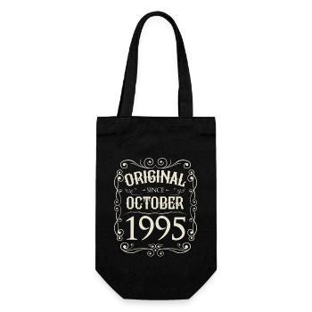 Millésime - Original depuis octobre 1995 Anniversaire - Sac à bouteille - noir - Devant