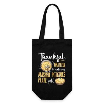 Mashed potatoes Mashed potatoes - Gift Bag for Bottles - black - Front
