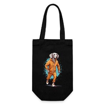 Braque de Weimar Streetwear Jogging Esthétique Fitness - Sac à bouteille - noir - Devant