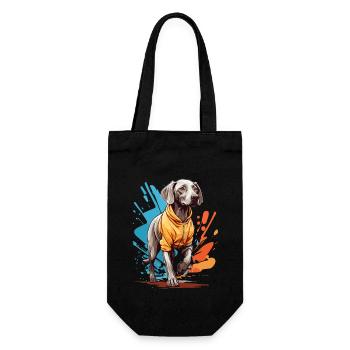 Braque de Weimar Esthétique Fitness Style Streetwear - Sac à bouteille - noir - Devant
