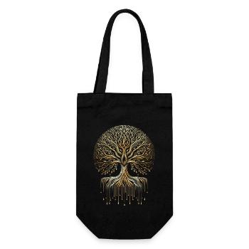 Kintsugi Kintsukuroi Art japonais imparfait - Sac à bouteille - noir - Devant