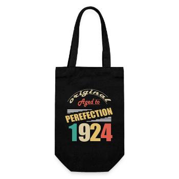 I'm 100 years old | I was born in 1924 - birth - Gift Bag for Bottles - black - Front