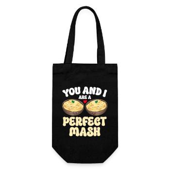 Mashed potatoes Mashed potatoes - Gift Bag for Bottles - black - Front