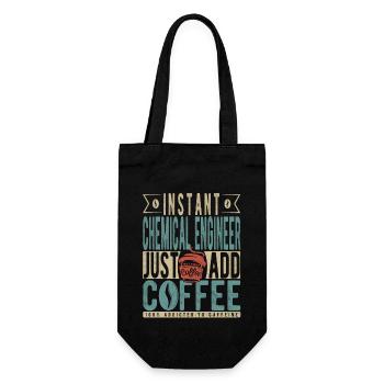 Instant Chemical Engineer Just Add Coffee - Gift Bag for Bottles - black - Front