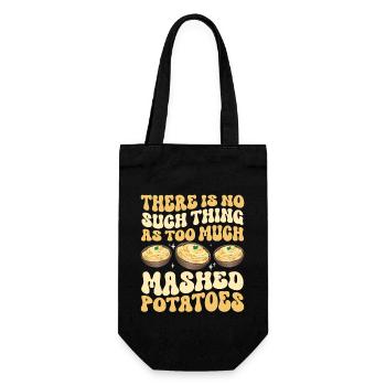 Mashed potatoes Mashed potatoes - Gift Bag for Bottles - black - Front
