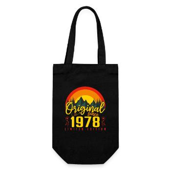 Birthday 1978 Birthday Born in 1978 Gift - Gift Bag for Bottles - black - Front