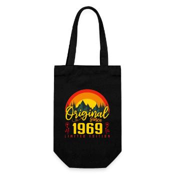 Geburtstag 1969 Geburtstag Jahrgang 1969 Geschenk - Geschenkbeutel für Flaschen - Schwarz - Vorne
