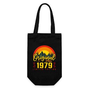 Birthday 1979 Birthday born in 1979 gift - Gift Bag for Bottles - black - Front