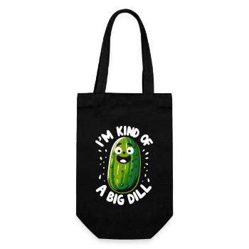 Pickle Lover Funny Pickle Dill Pickle Pickled - Gift Bag for Bottles - black - Front