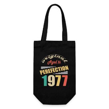 J’ai 47 ans | Je suis né en 1977 - birth - Sac à bouteille - noir - Devant