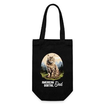 Cat Cats American Bobtail - Gift Bag for Bottles - black - Front