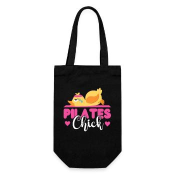 Instructeur de Pilates Professeur de poulet - Sac à bouteille - noir - Devant