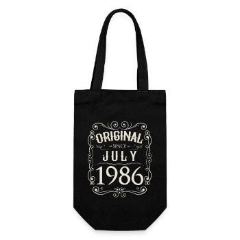 Vintage - Original since Juli 1986 Geburtstag - Geschenkbeutel für Flaschen - Schwarz - Vorne