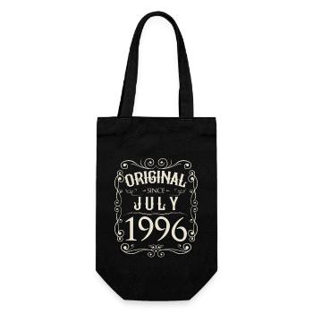 Vintage - Original since Juli 1996 Geburtstag - Geschenkbeutel für Flaschen - Schwarz - Vorne
