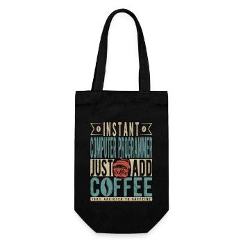 Programmateur informatique instantané il suffit d’ajouter du café - Sac à bouteille - noir - Devant