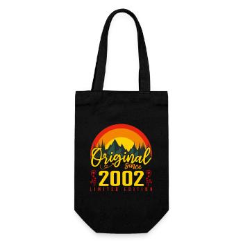 Anniversaire 2002 Anniversaire né en 2002 cadeau - Sac à bouteille - noir - Devant