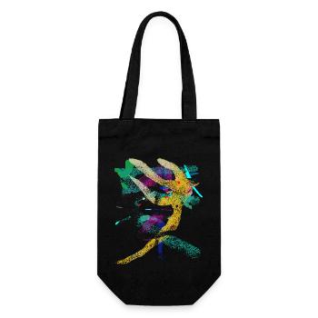 Art Patterns - Gift Bag for Bottles - black - Front