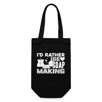 Soap Maker I'd Rather Be Soap Making - Gift Bag for Bottles - black - Front