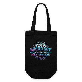 Sound Guy Not A Magician - Gift Bag for Bottles - black - Front