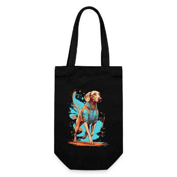 Braque de Weimar Streetwear Jogging Esthétique Fitness - Sac à bouteille - noir - Devant