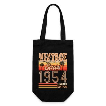 anniversaire 1954. Vintage né en 1954 anniversaire - Sac à bouteille - noir - Devant