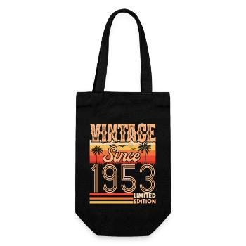 anniversaire 1953. Vintage né en 1953 anniversaire - Sac à bouteille - noir - Devant