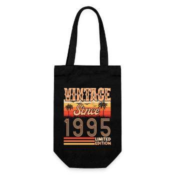 anniversaire 1995. Vintage né en 1995 anniversaire - Sac à bouteille - noir - Devant