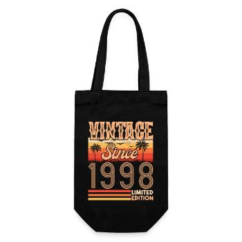 anniversaire 1998. Vintage né en 1998 anniversaire - Sac à bouteille - noir - Devant