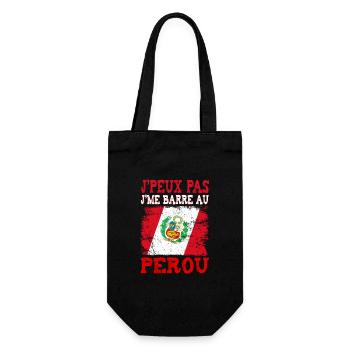 I can't get stuck in Peru - Gift Bag for Bottles - black - Front