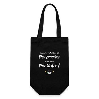 The Poor and the Rich Cult Replica - Gift Bag for Bottles - black - Front