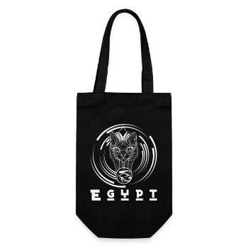 Ägyptologe Auge Horus Sphynx katze Symbol - Geschenkbeutel für Flaschen - Schwarz - Vorne