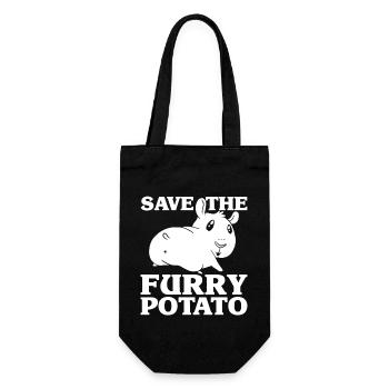 Guinea pig - Gift Bag for Bottles - black - Front