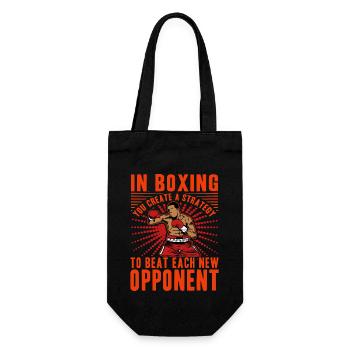 Boxing - Gift Bag for Bottles - black - Front