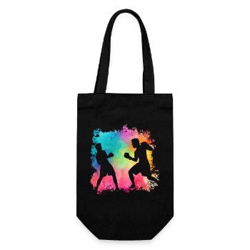 Boxing - Gift Bag for Bottles - black - Front