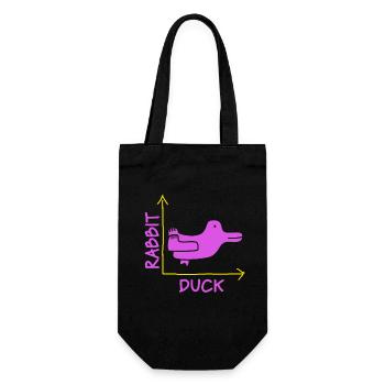 Wittgenstein lapin canard illusion - Sac à bouteille - noir - Devant