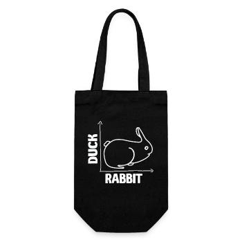 Wittgenstein lapin canard illusion - Sac à bouteille - noir - Devant