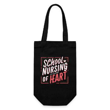 School Nurse Nursing Clinic Medical Stuff - Gift Bag for Bottles - black - Front