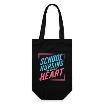 School Nurse Nursing Clinic Medical Stuff - Gift Bag for Bottles - black - Front