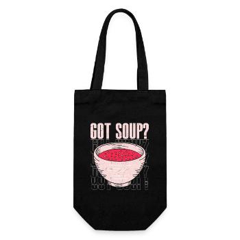 Got Soup? Bowl Meal Food - Geschenkbeutel für Flaschen - Schwarz - Vorne