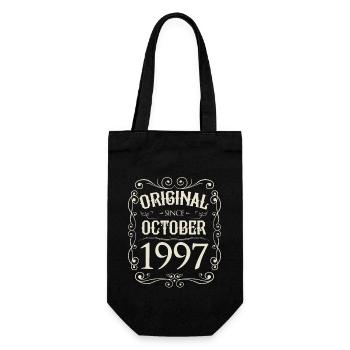 Vintage - Original since October 1997 birthday - Gift Bag for Bottles - black - Front