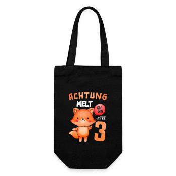 Attention monde, je suis 3 renard maintenant - Sac à bouteille - noir - Devant