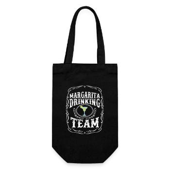 Margarita Drinking Team Cocktail Alkohol gemischt - Geschenkbeutel für Flaschen - Schwarz - Vorne