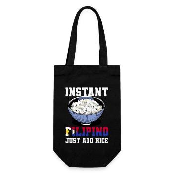 Filipino Rice Lover - Gift Bag for Bottles - black - Front