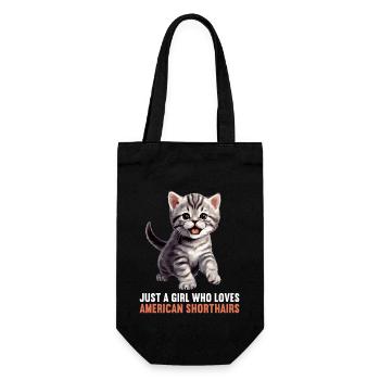 Cat Cats American Shorthair - Gift Bag for Bottles - black - Front