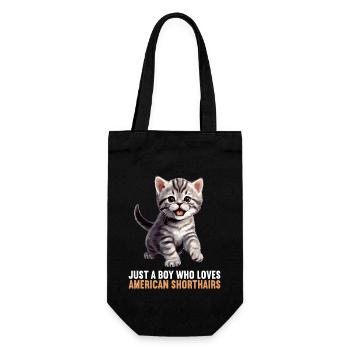 Cat Cats American Shorthair - Gift Bag for Bottles - black - Front